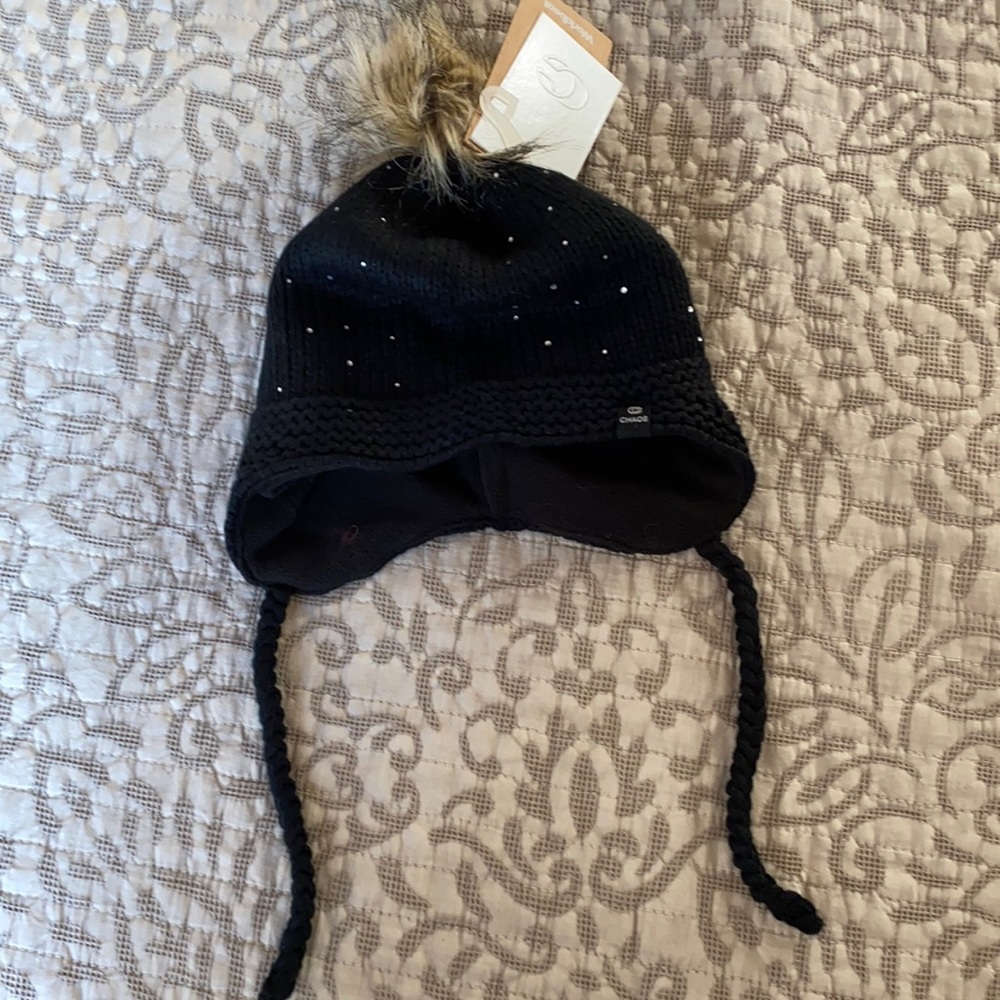 Warm Winter hat with pompom